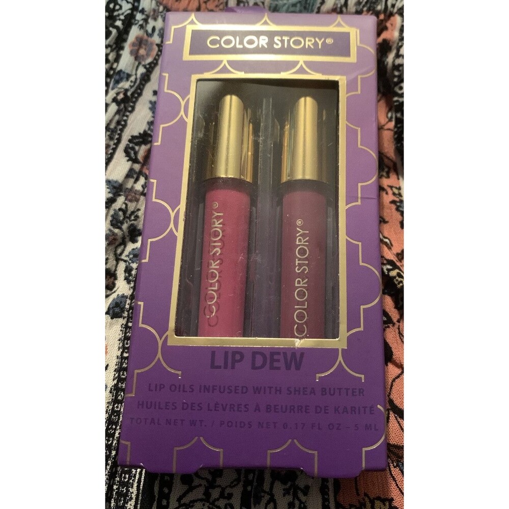 Color story lip dew erotic Berry. Lip Oil Infused With Shea Butter￼￼